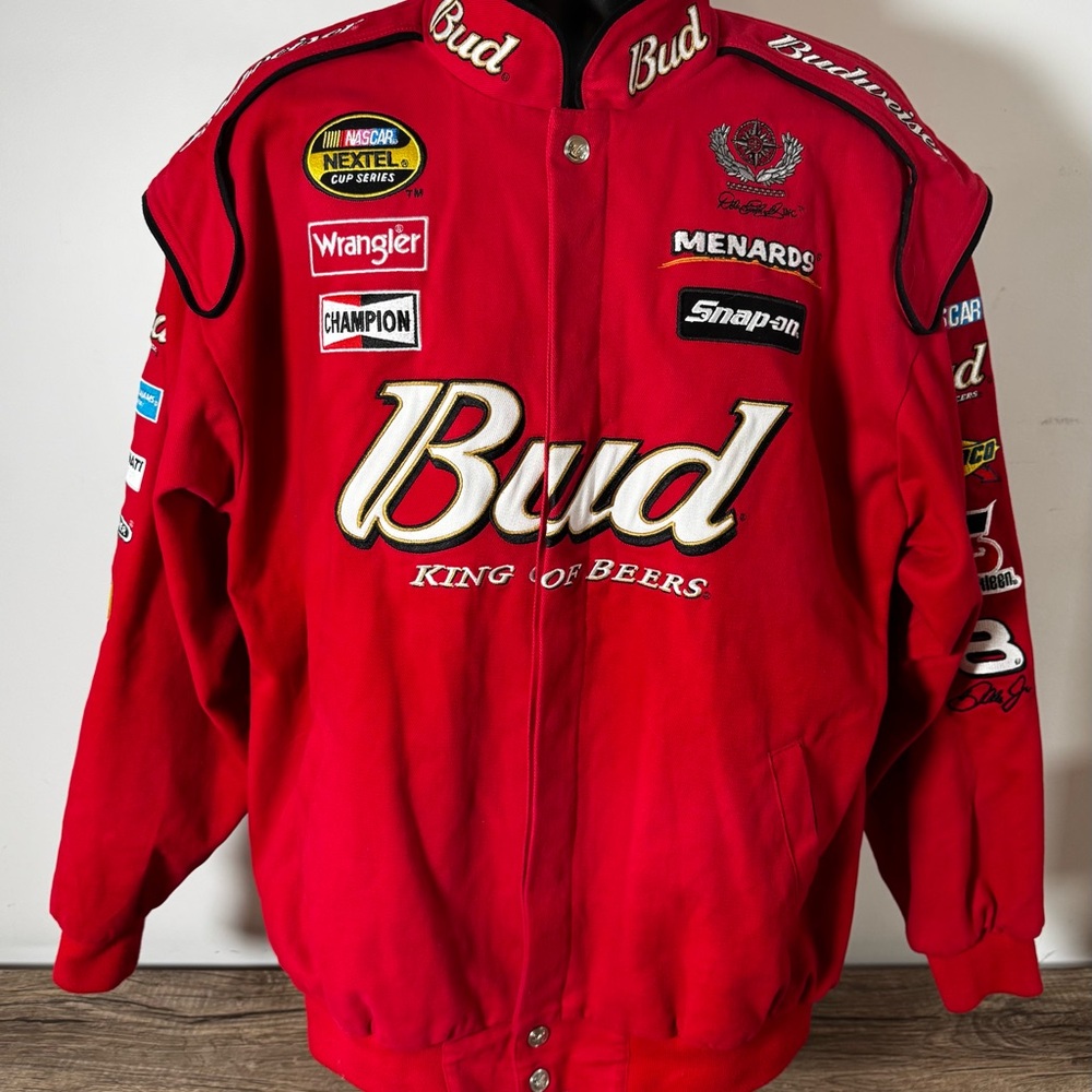Vintage Dale Earnhardt Jr. #8 Budweiser NASCAR racing Jacket - Chase Authentics